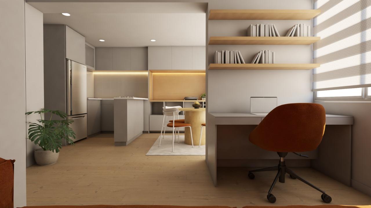 Área: 25m² | Estilo: Minimalista | Tiempo: 2 semanas